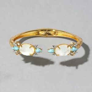 NEW | ALEXIS BITTAR | White Mother of Pearl Hinge Bracelet